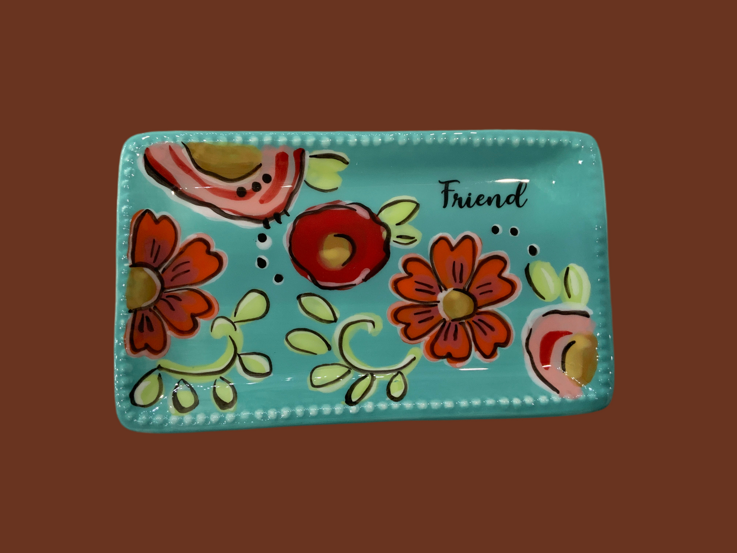 Floral Trinket Tray