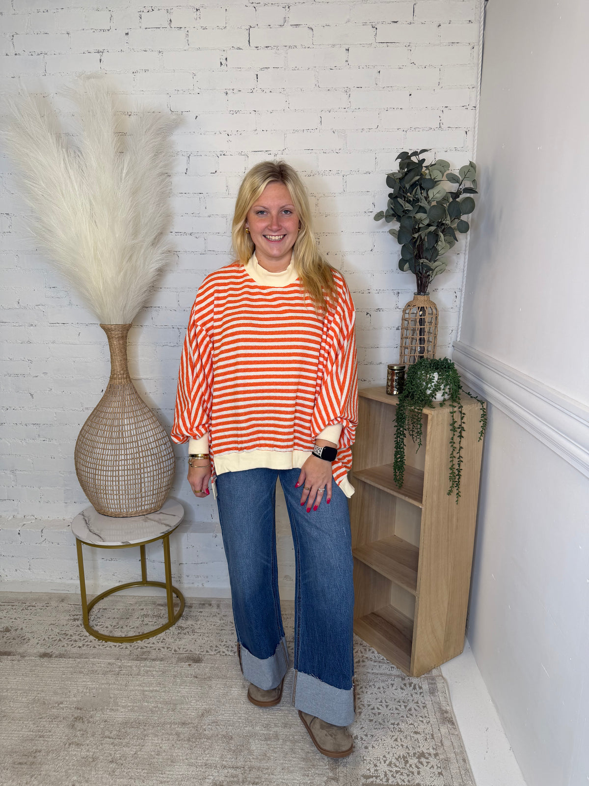 Cowgirl Stripe Sweatshirt