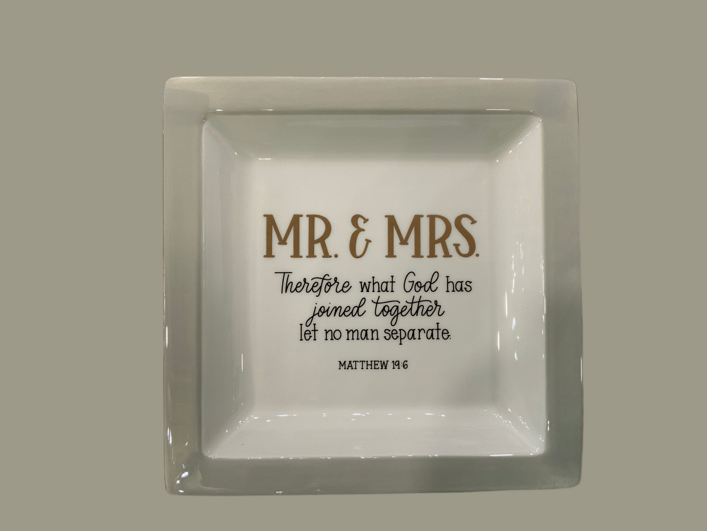 Mr and Mrs Joined Together Trinket Tray