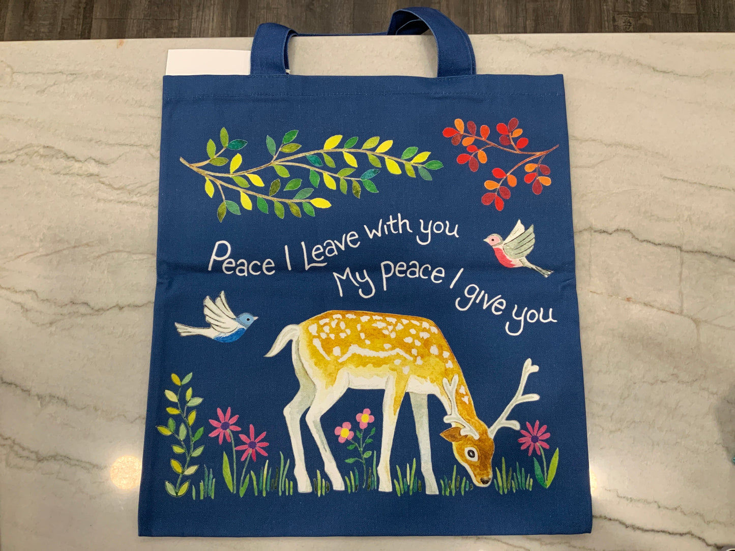Peace I Leave You Canvas Bag