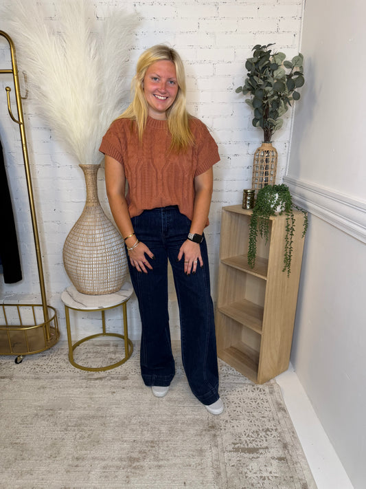 Cinnamon Lane Cable Knit Sweater