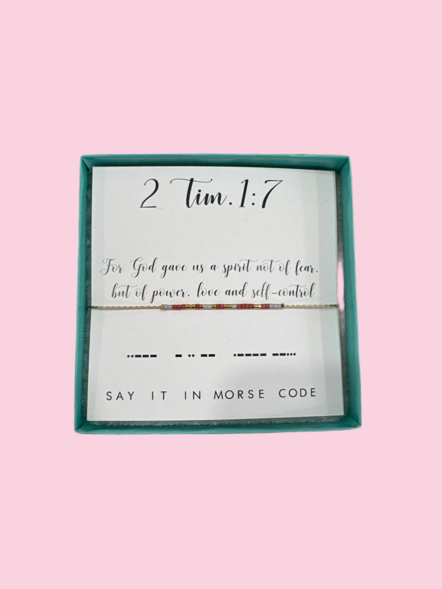 2 Tim 1:7 Bracelet - Dot & Dash