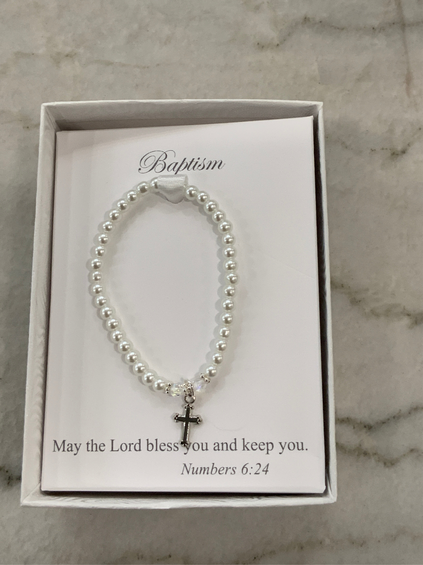 Baptism Cross Bracelet Heirloom Collection 5”