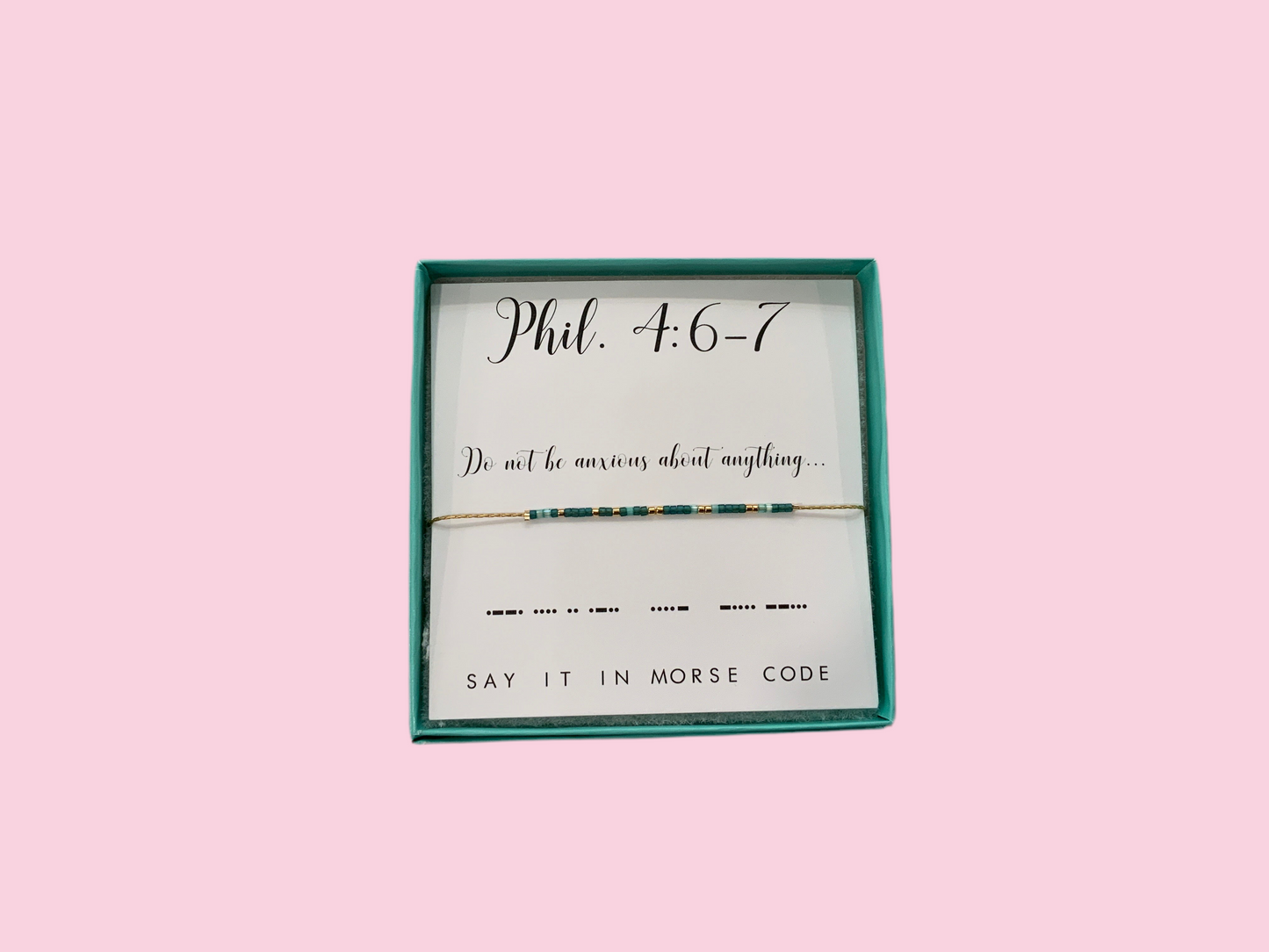 Phil 4:6-7 Bracelet - Dot & Dash