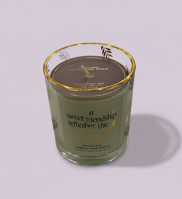 A Sweet Friendship Candle