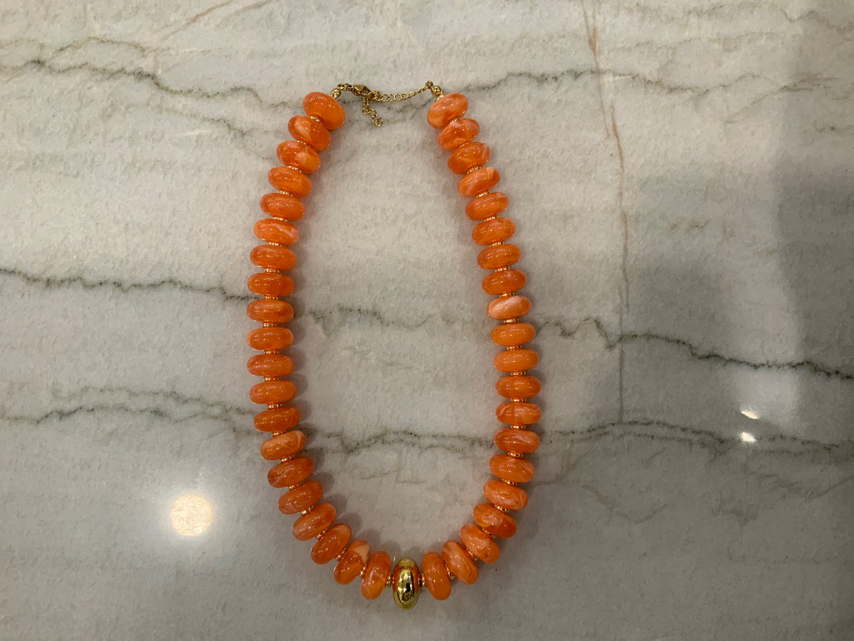 Gold Accent Candy Necklace