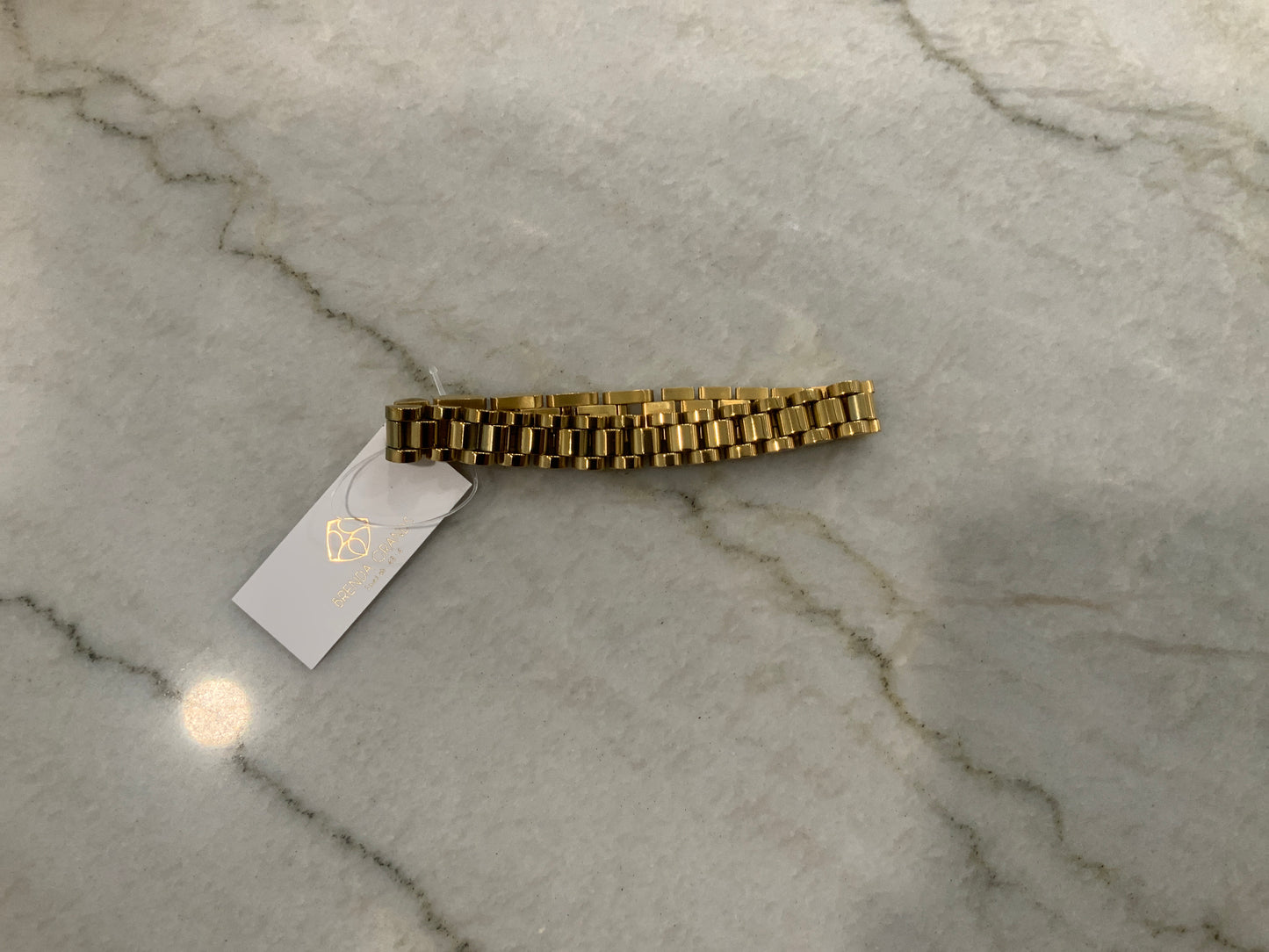 Gold Chunky Bracelet Waterproof (117)