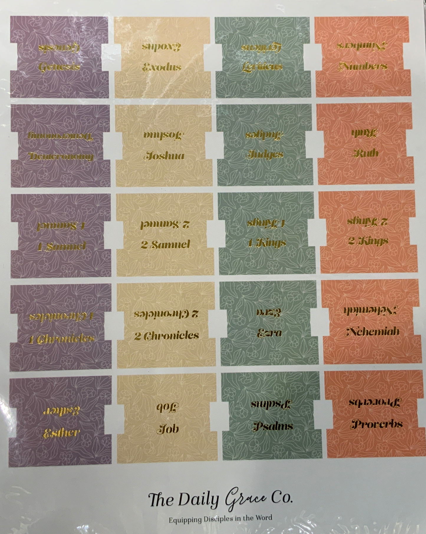 Pastel Floral Bible Tabs