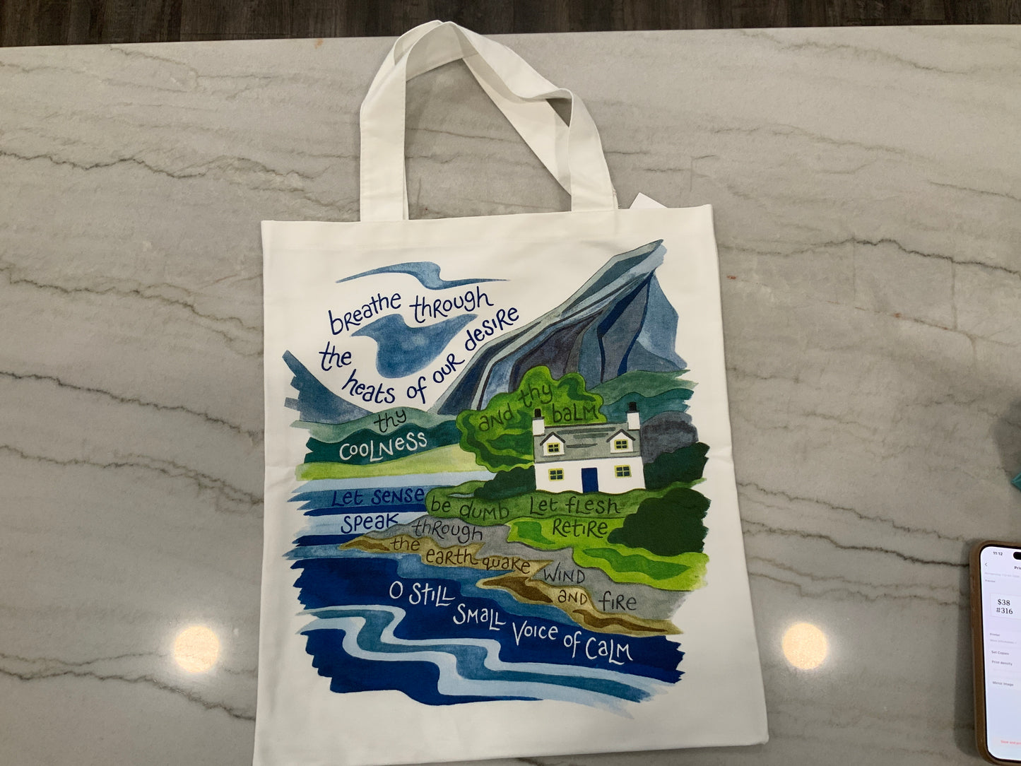 Small Voice of Calm Canvas Bag