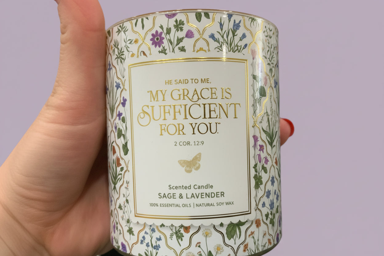 My Grace Is Sufficient for You Candle