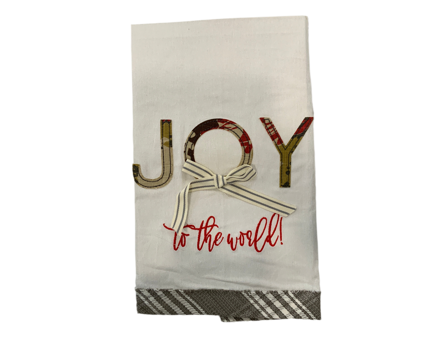 Joy to the world tea towel