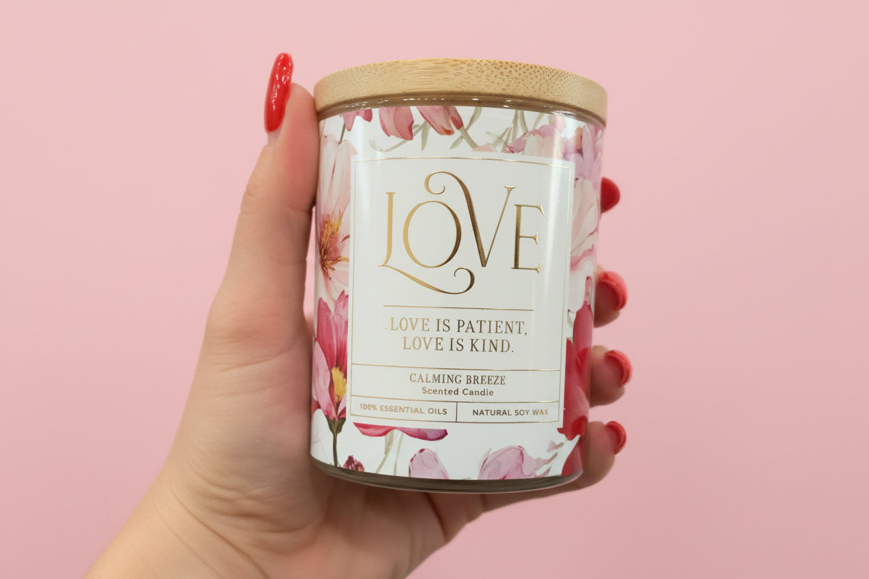 Love Pink Candle