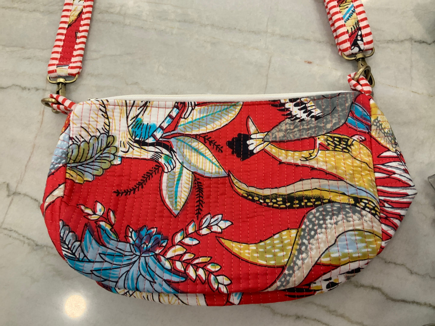 Tropical Whimsical Quilted Purse