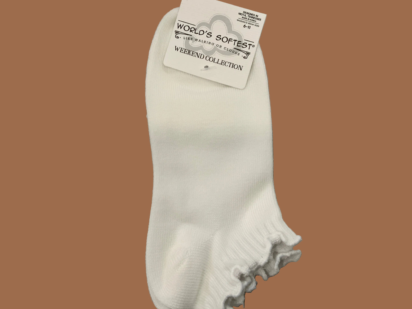 White Ankle Ruffle Socks