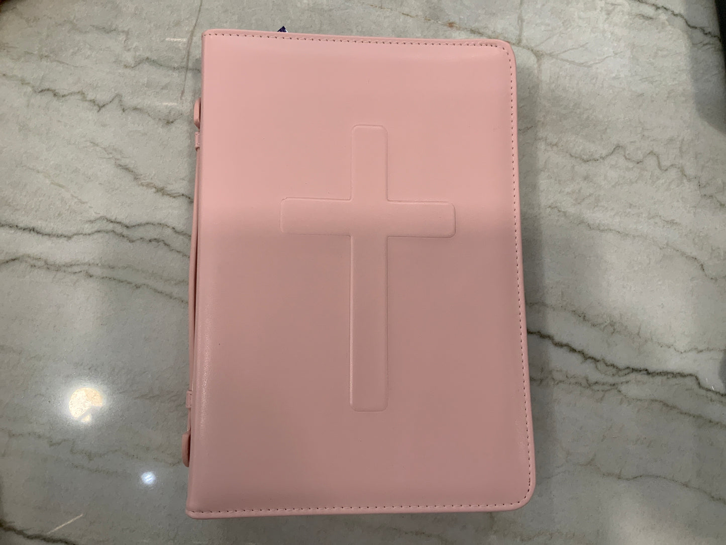 Pink Cross Bible Cover