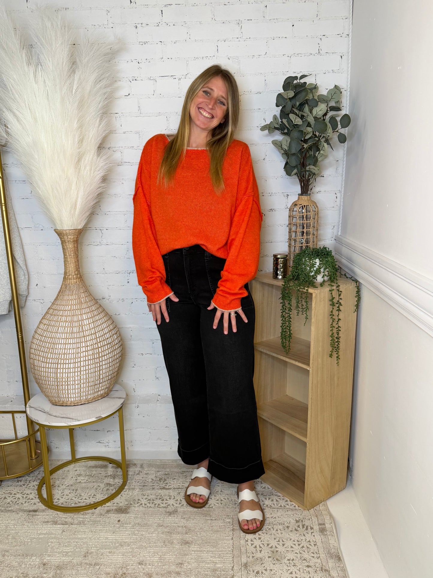 Orange Comfort Sweater (117)