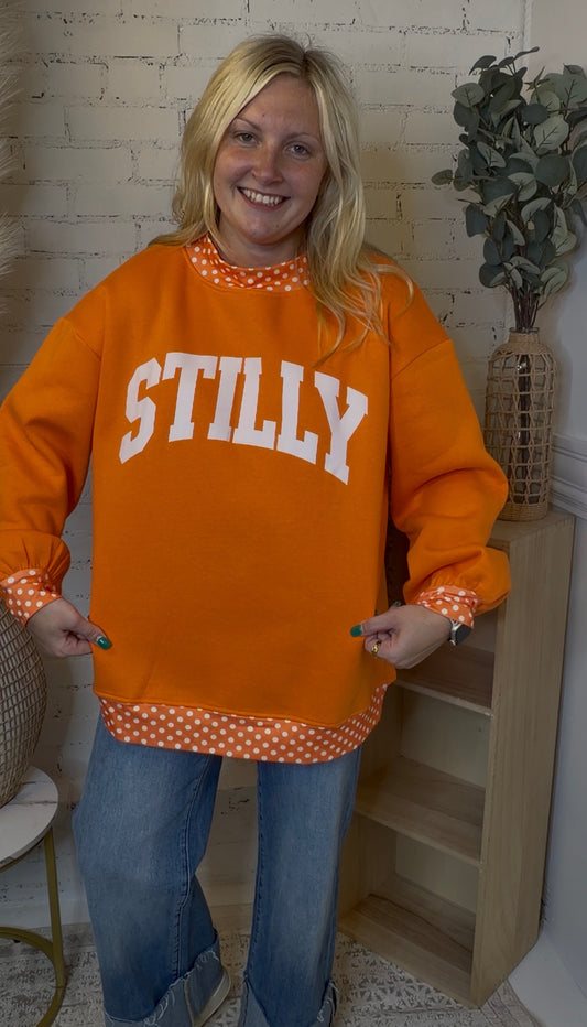 Stilly Orange Mockneck