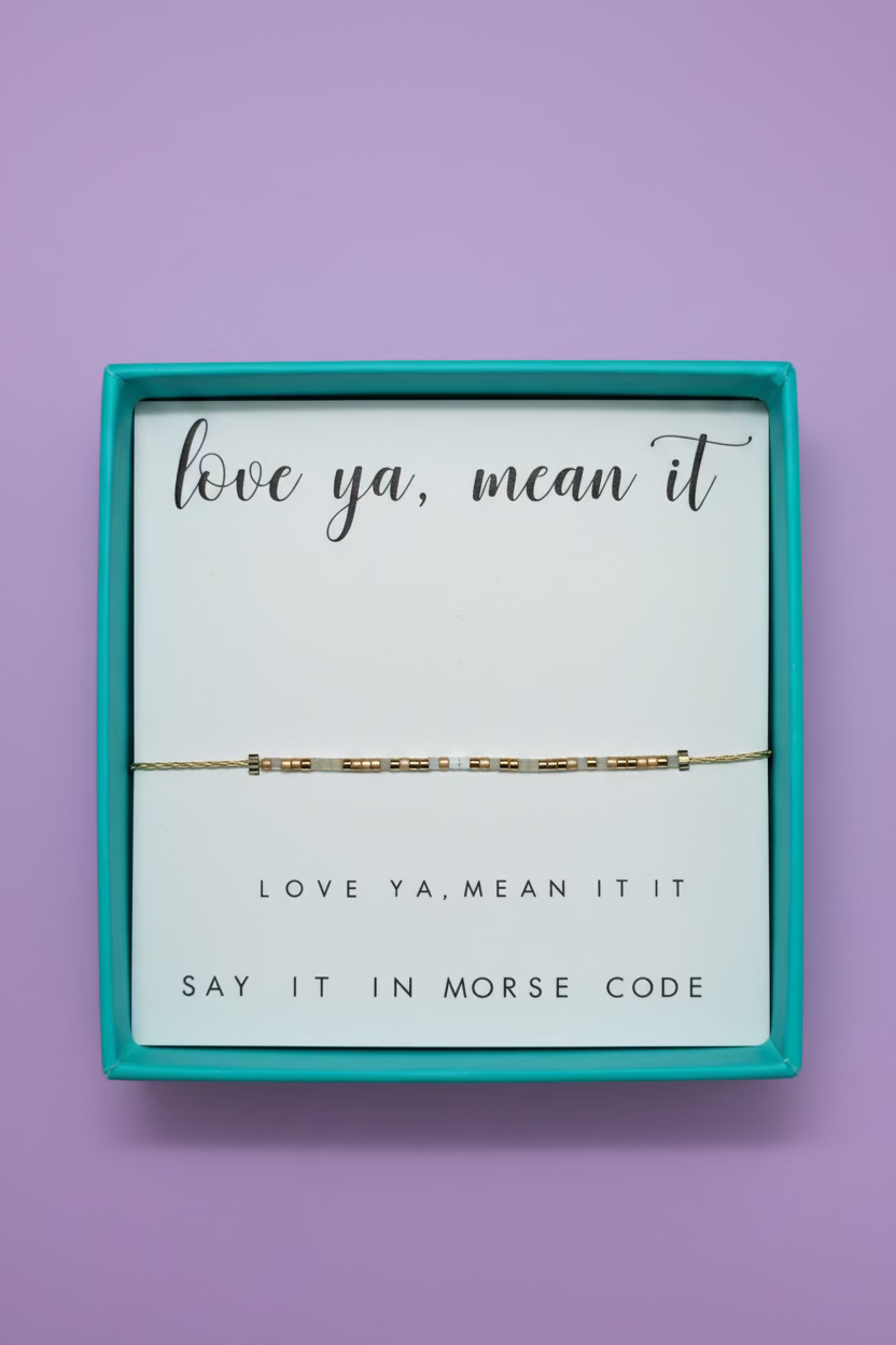 Love Ya, Mean It Dot & Dash Bracelet
