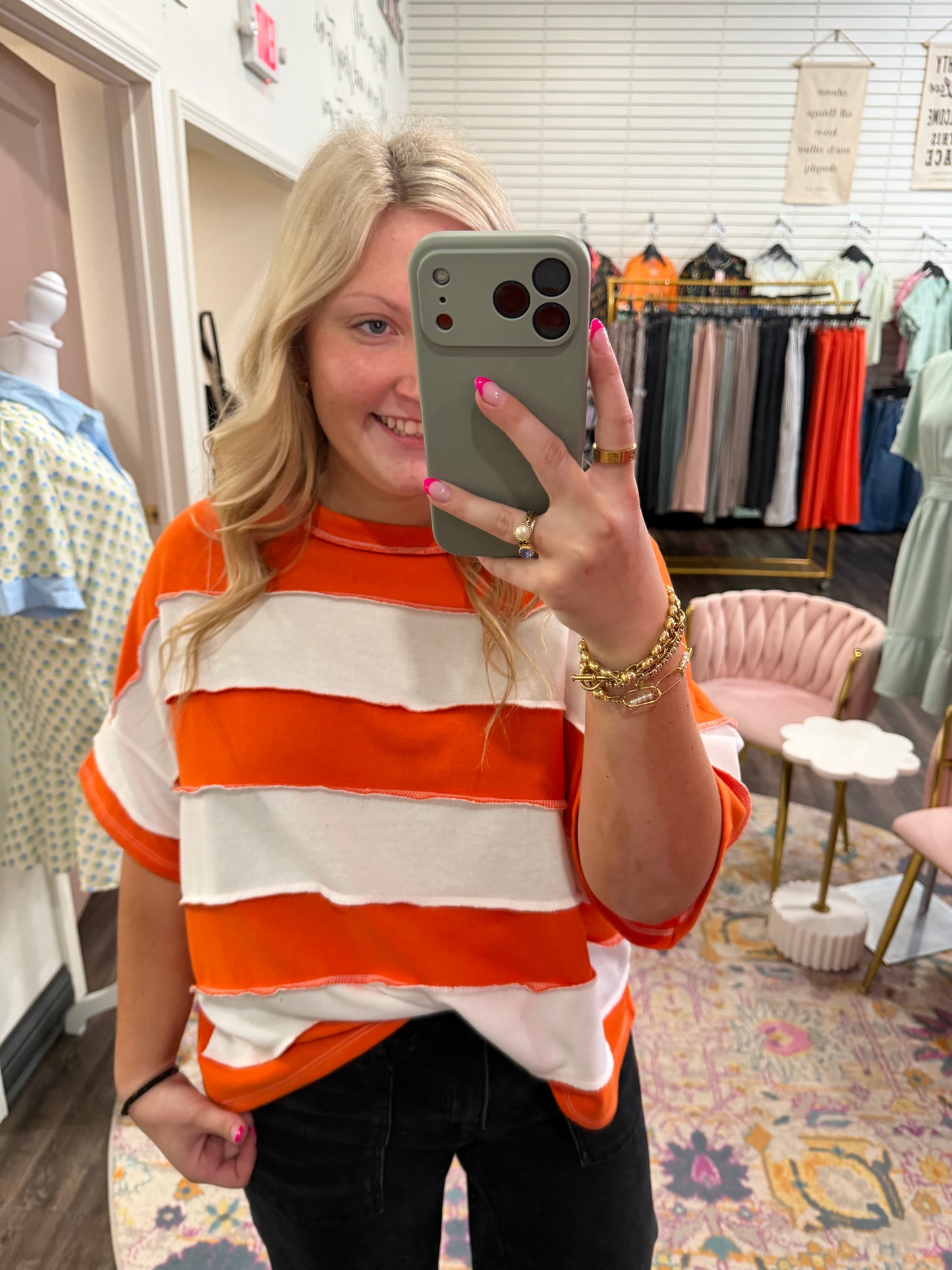 Golden Hour Stripe Top (117)