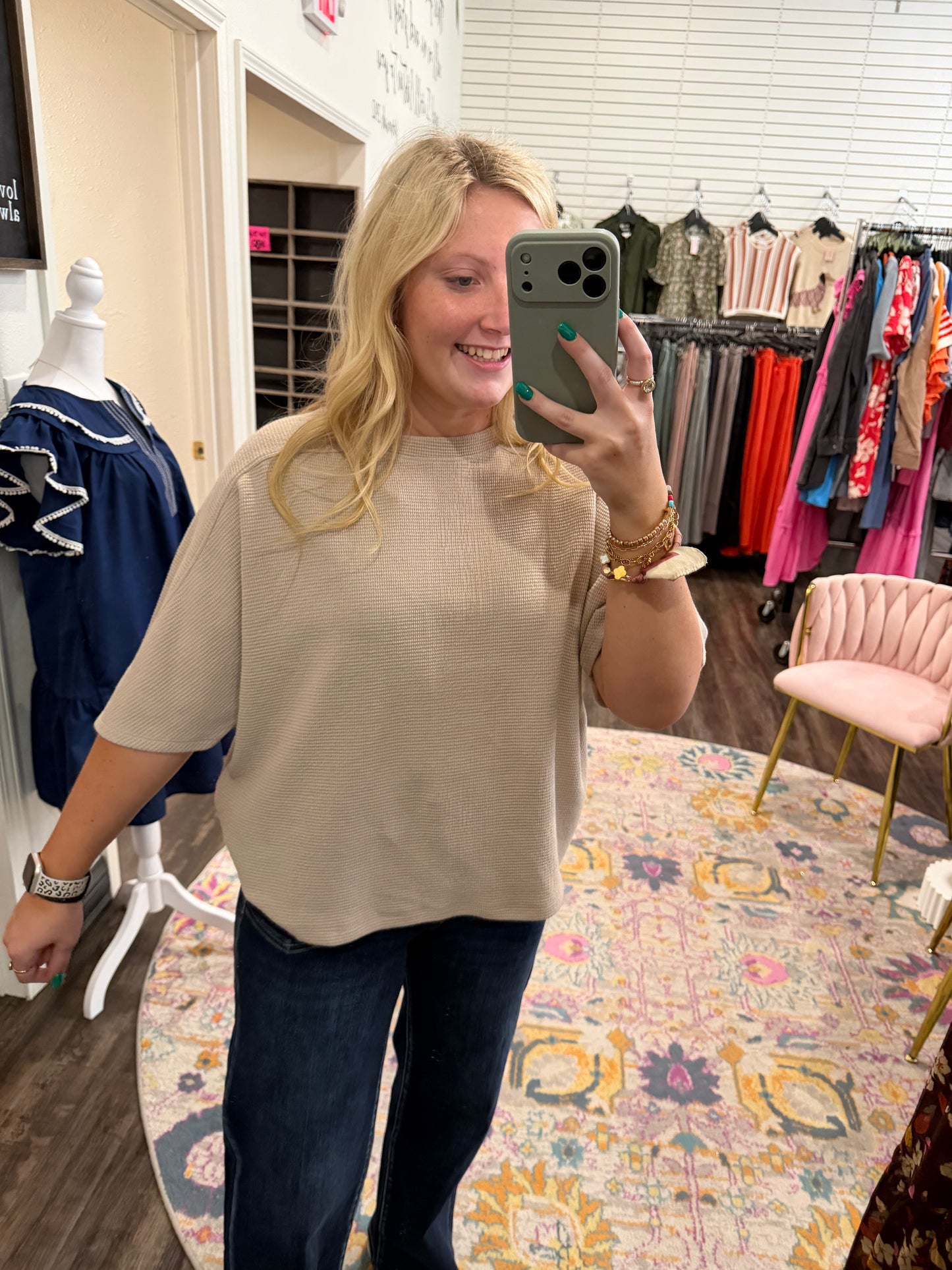 Tan Everyday Knit Top (117)