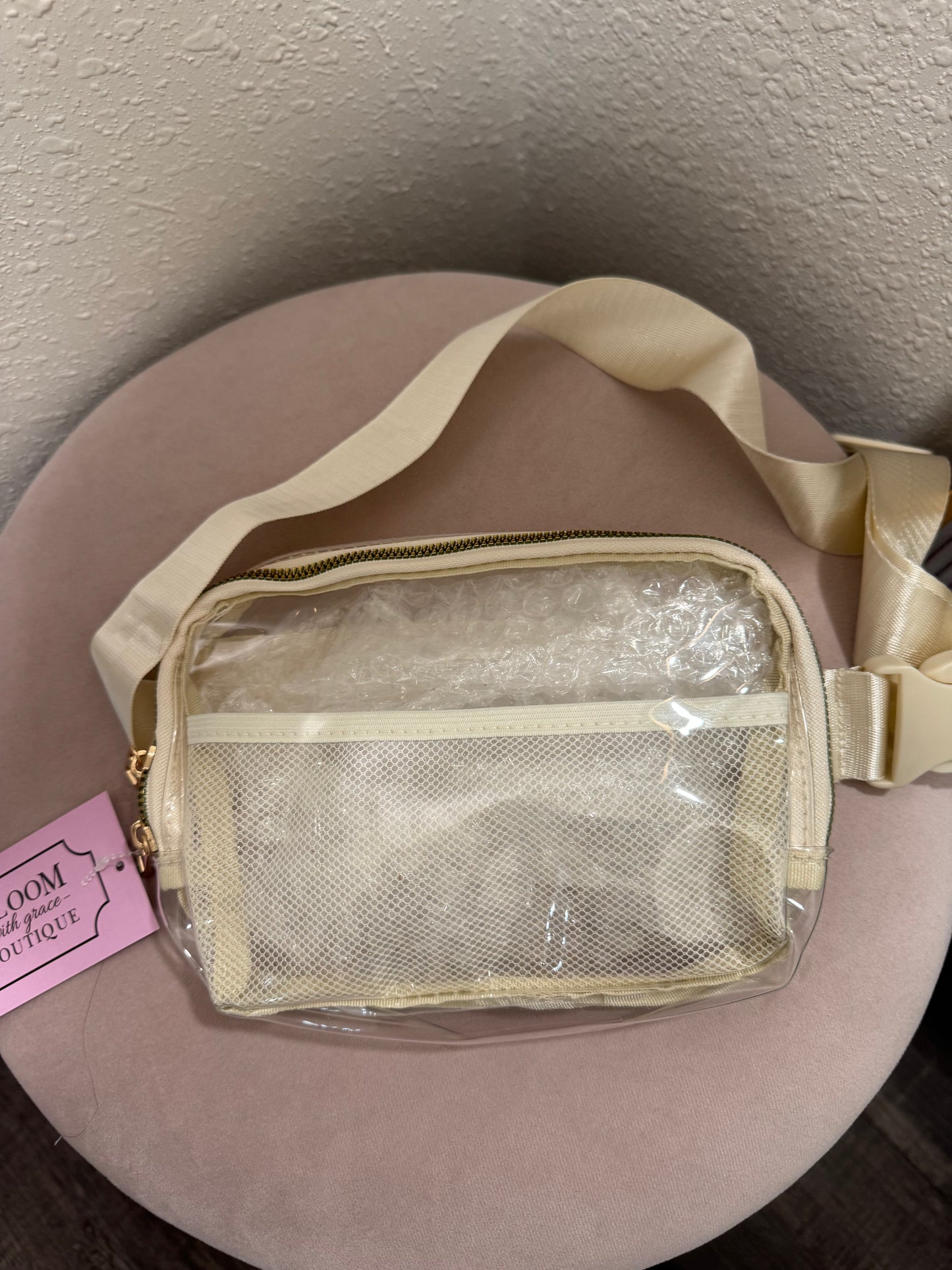 White Clear Belt Bag (117)