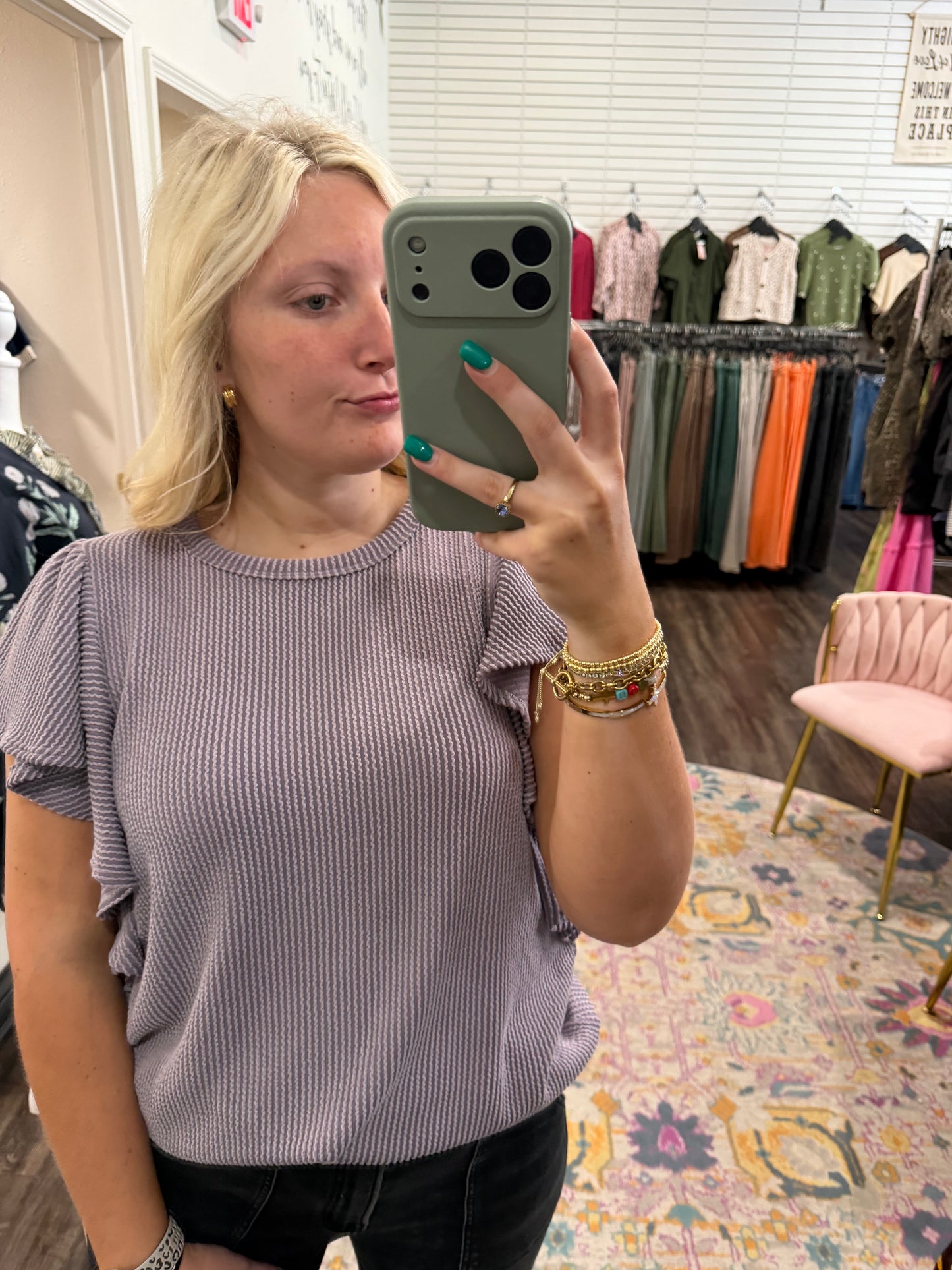 Lavender Faith Top (117)