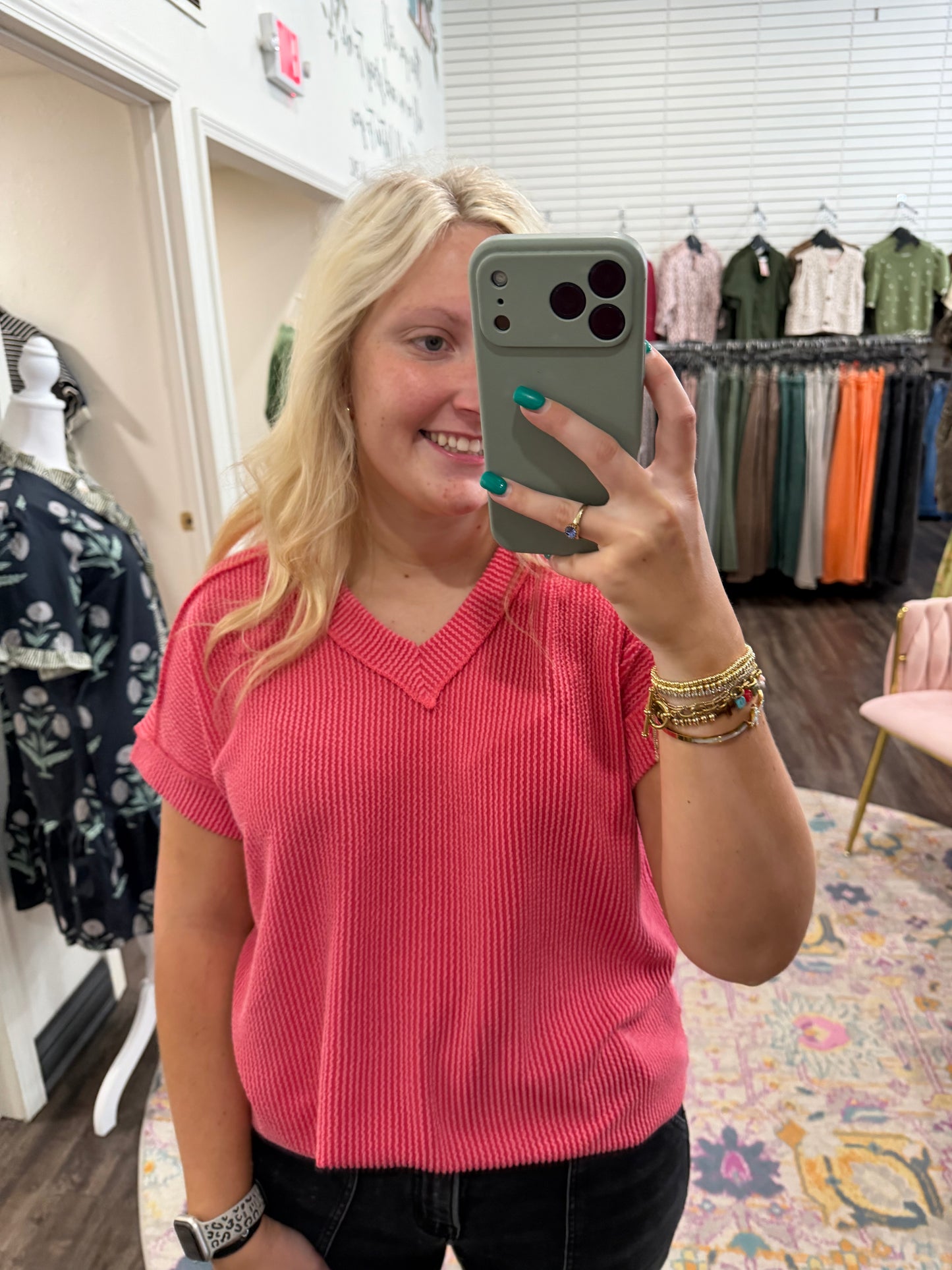 Coral Kindness Top (117)