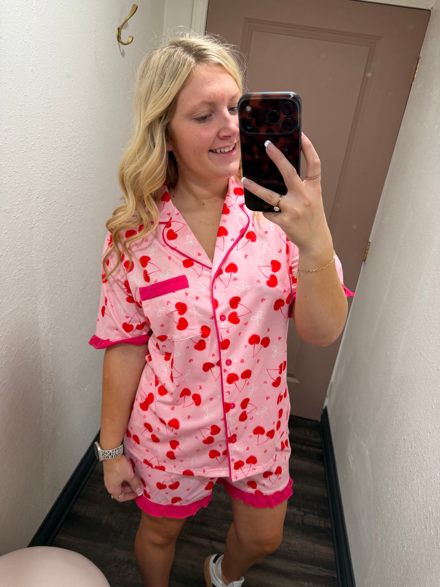 Rose Cherry PJ Set (117)