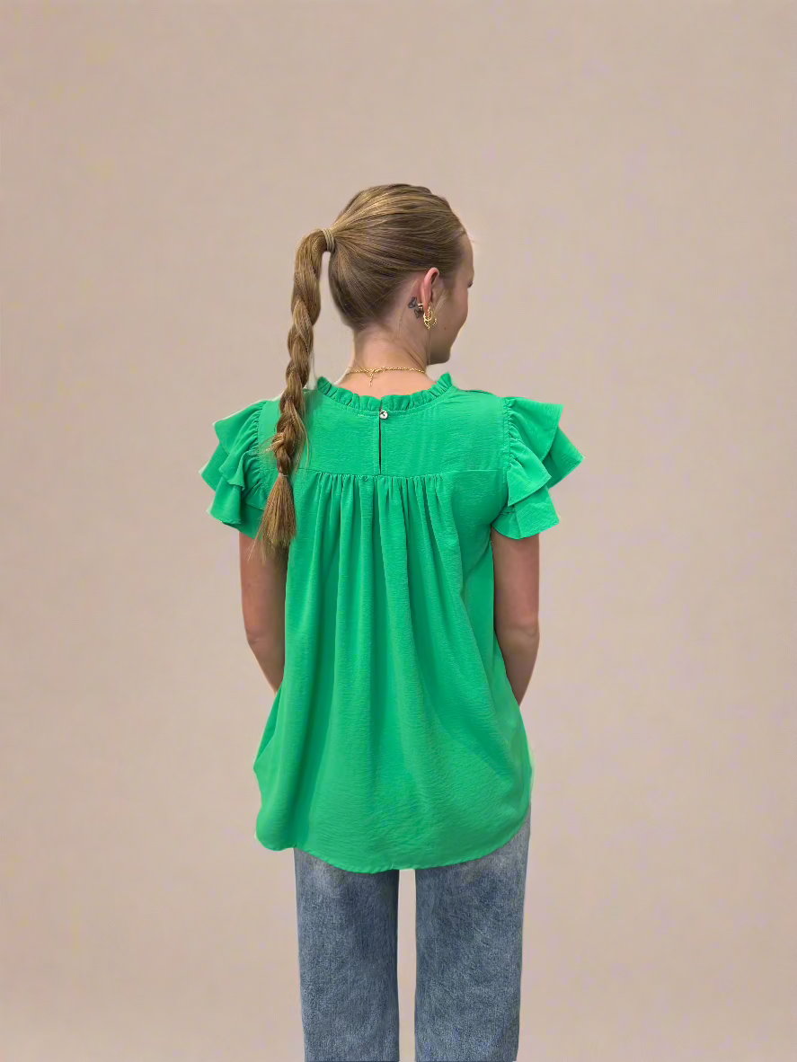 Everyday Basic Green Blouse