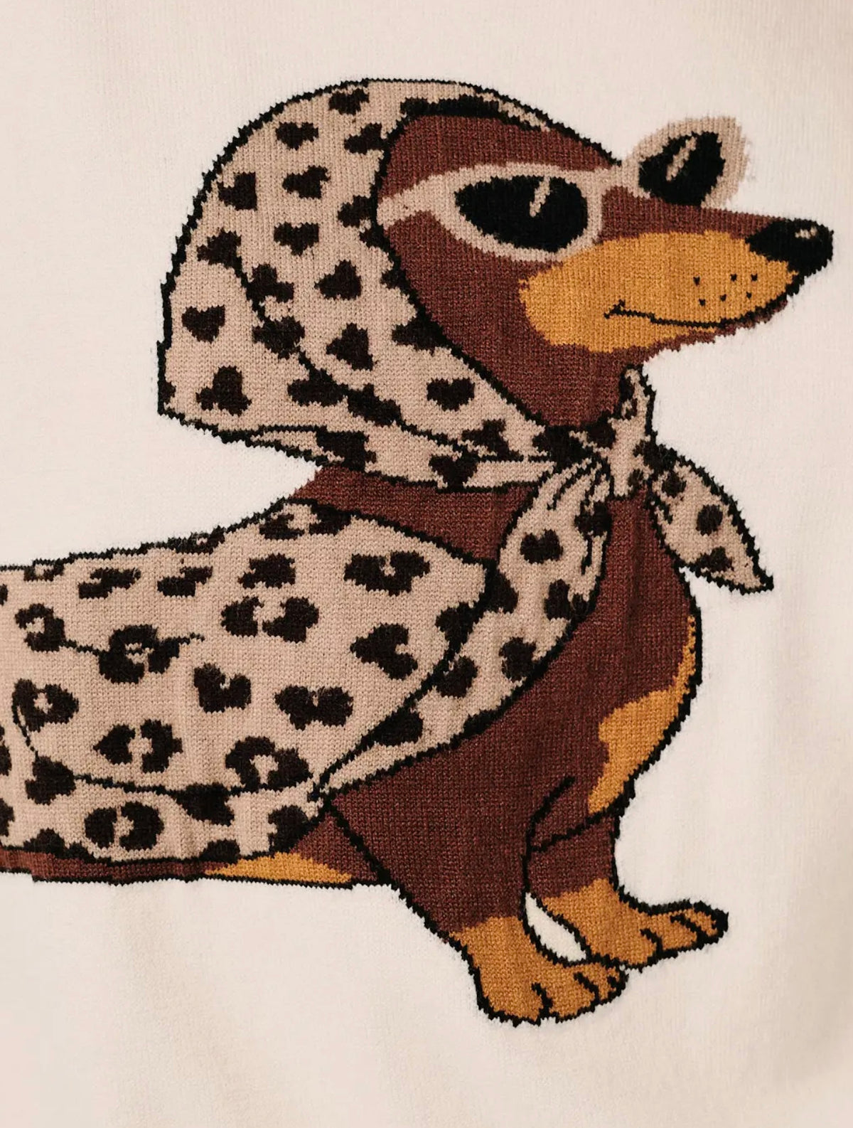 Dachshund Sweater Short Sleeve
