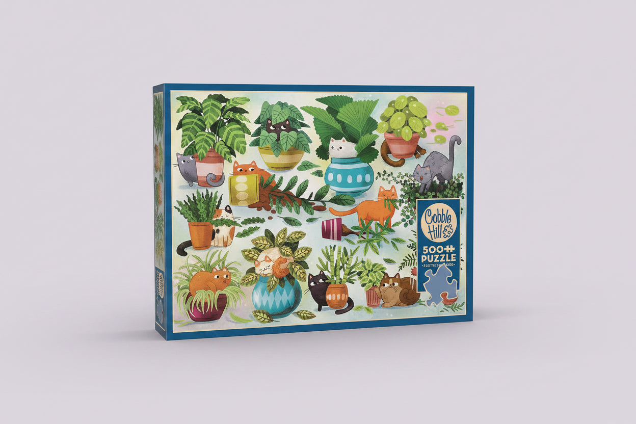 Cats vs Plants 500pc Puzzle