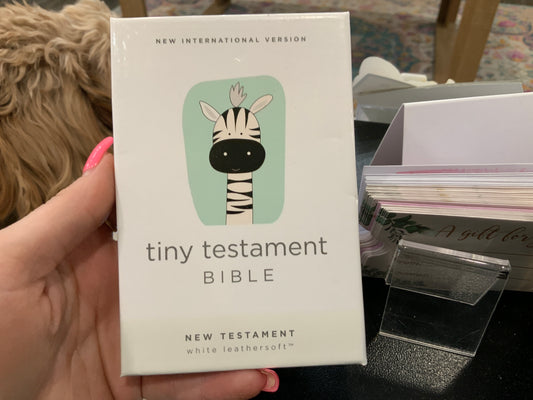 Tiny Testament Bible White