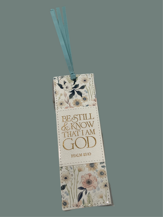 Psalm 46:10 Be Still Leather Bookmark