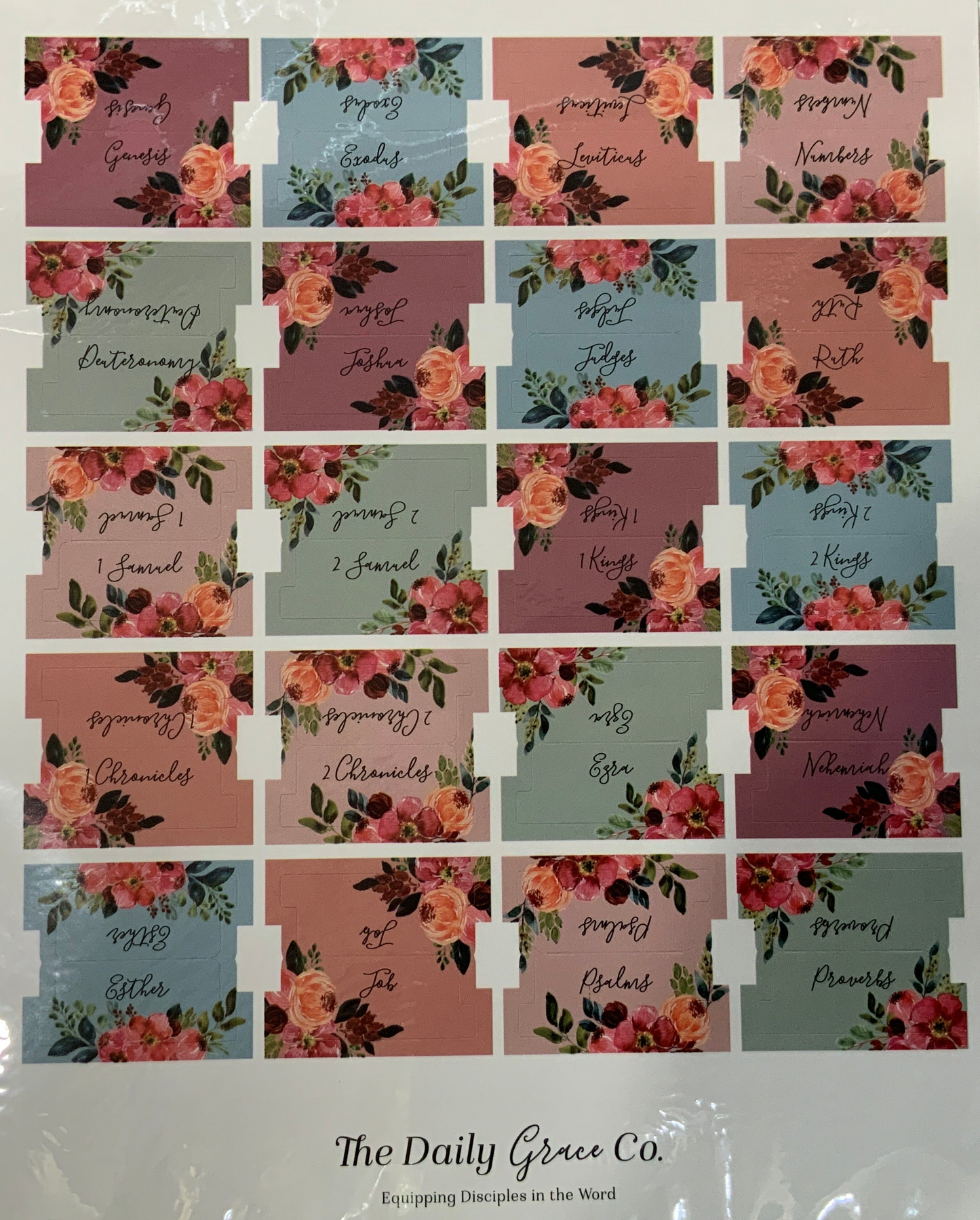 Floral Bible Tabs