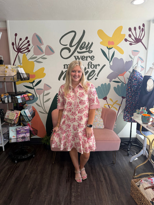 Berry Blossom Mini Dress