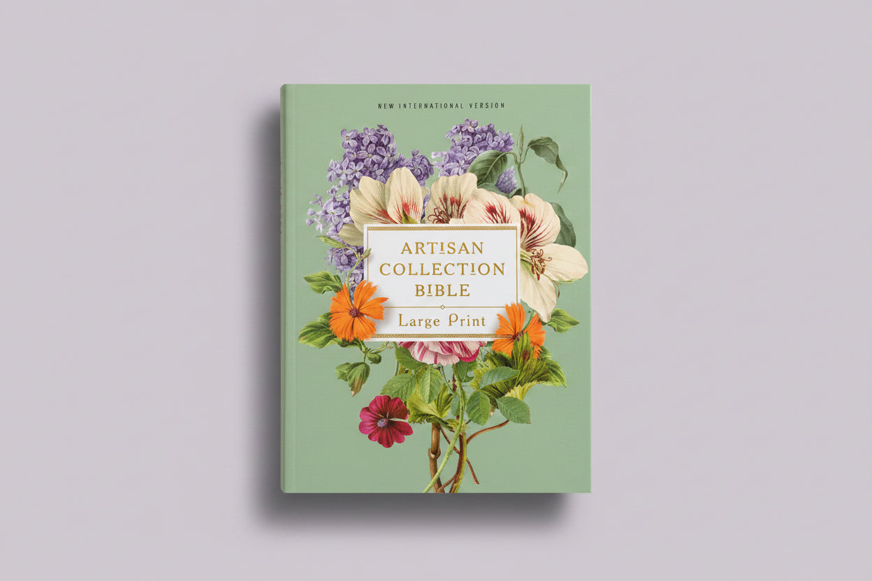 NIV Artisan Bible Green Floral