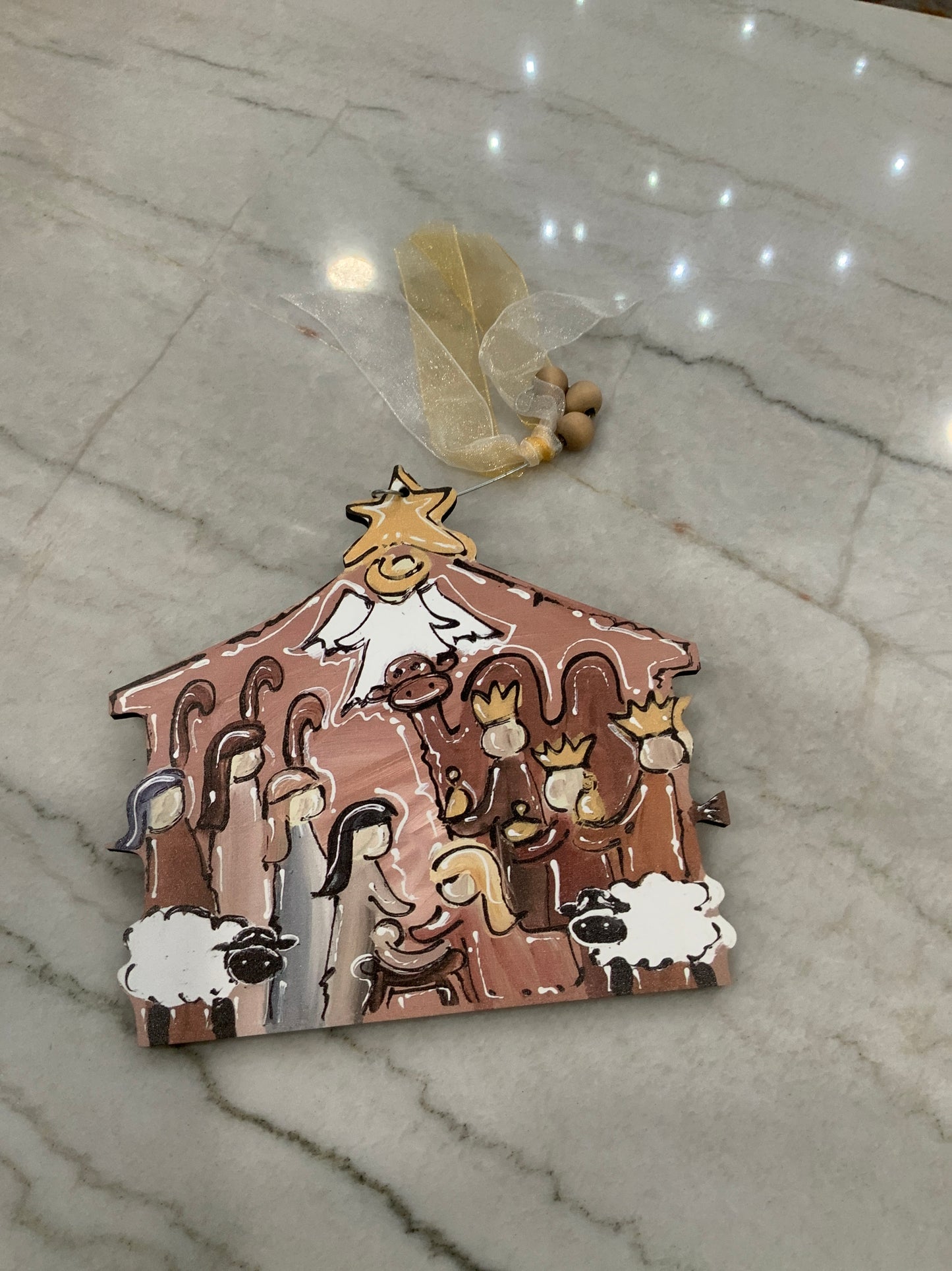 Unto Us A Child Is Born Neutral Ornament