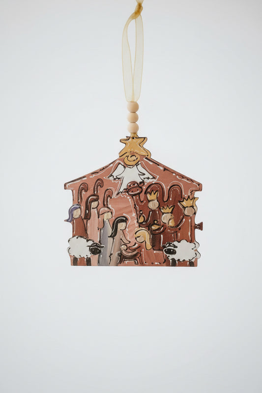 Unto Us A Child Is Born Neutral Ornament