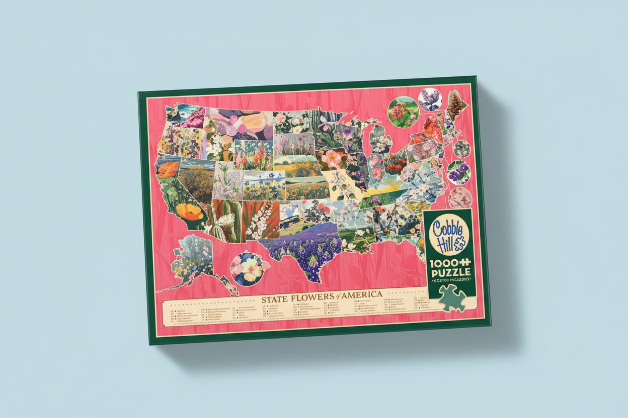 State Flowers of America 1000pc Puzzle
