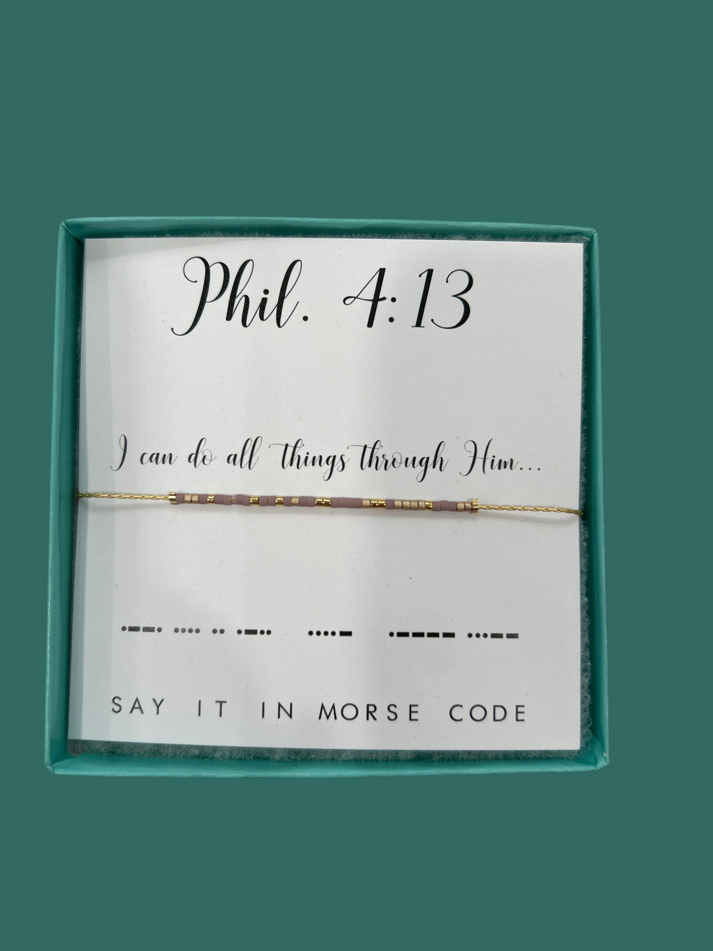 Phil 4:13 Bracelet - Dot & Dash