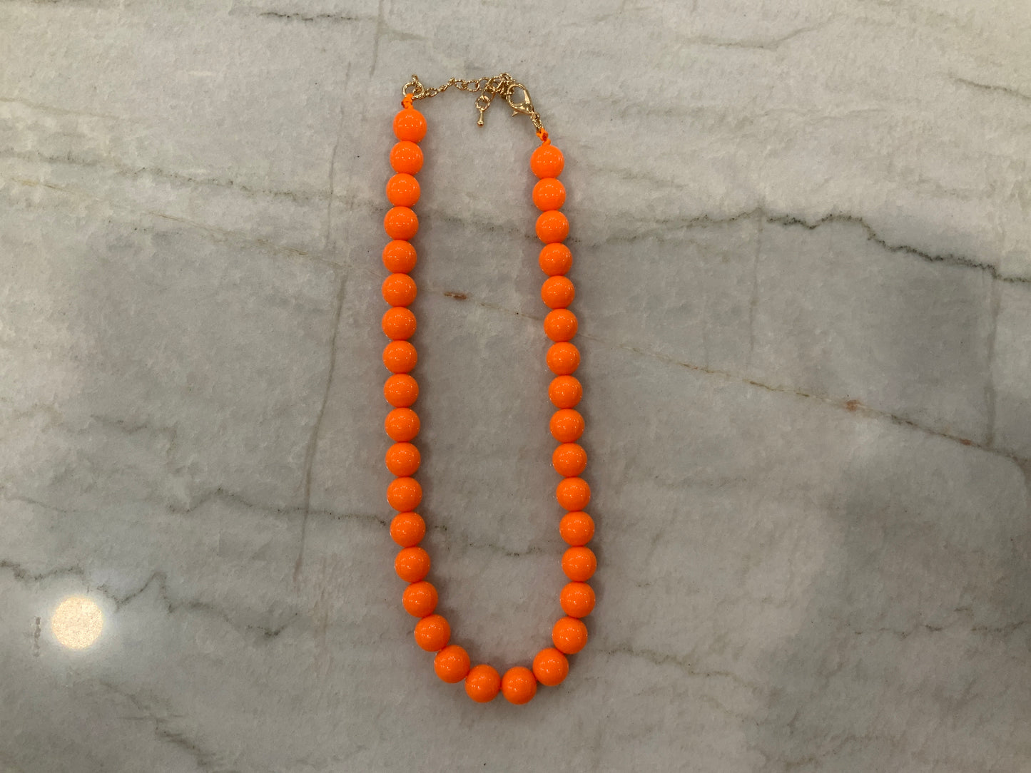 Orange Ball Necklace
