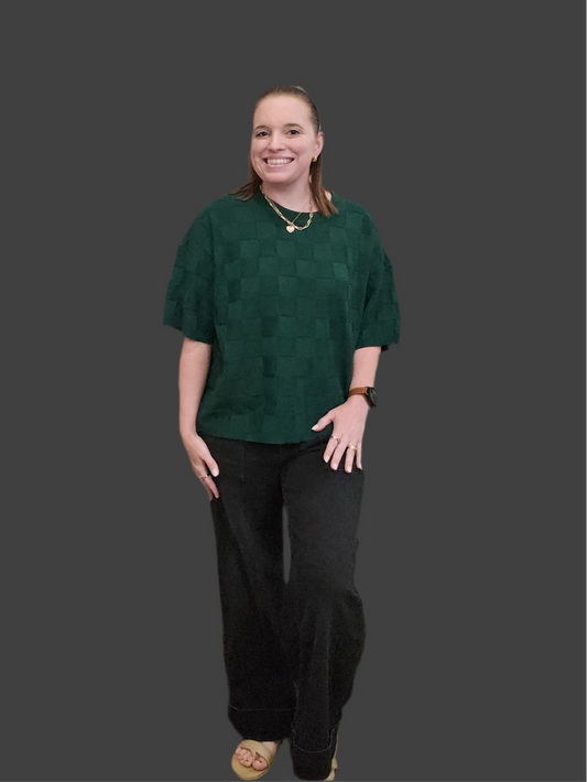 Hunter Green Sweater Top
