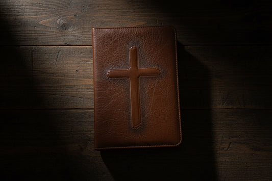 Brown Cross XL Bible Cover