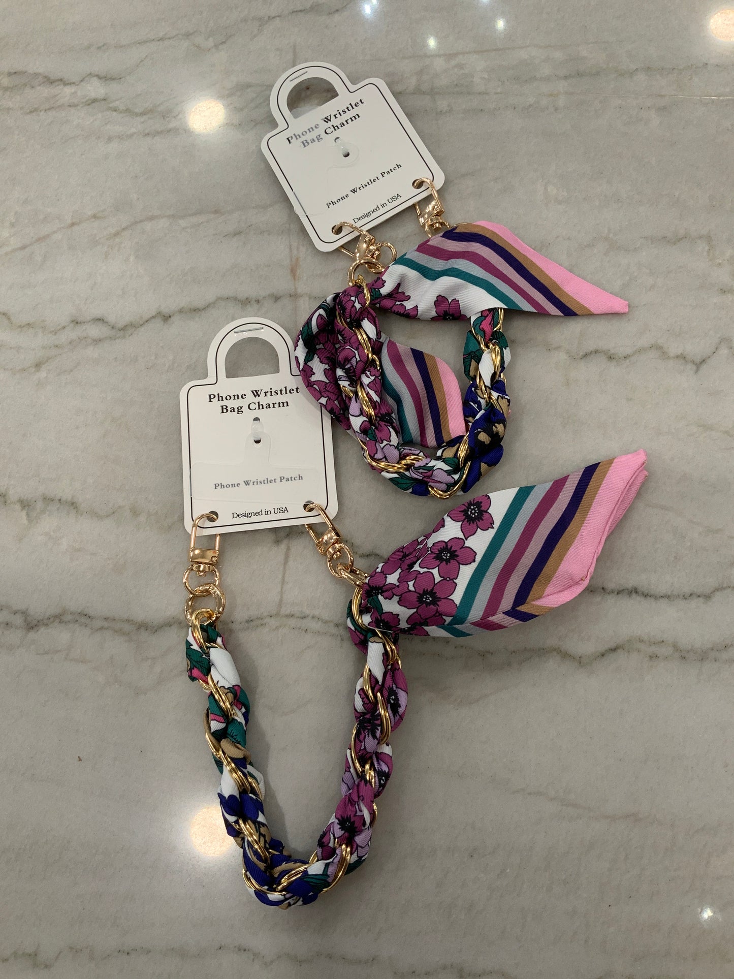 Scarf Phone Wristlet Floral Multi Color