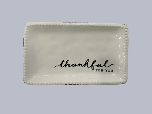 Thankful for You trinket tray