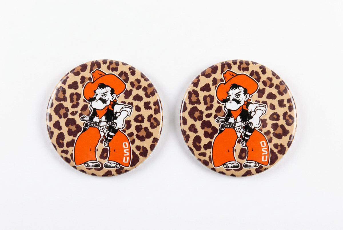 Cheetah Pistol Pete Button