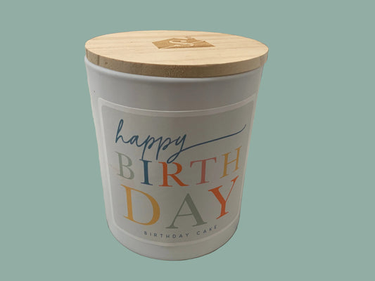 Happy Birthday Colorful Candle