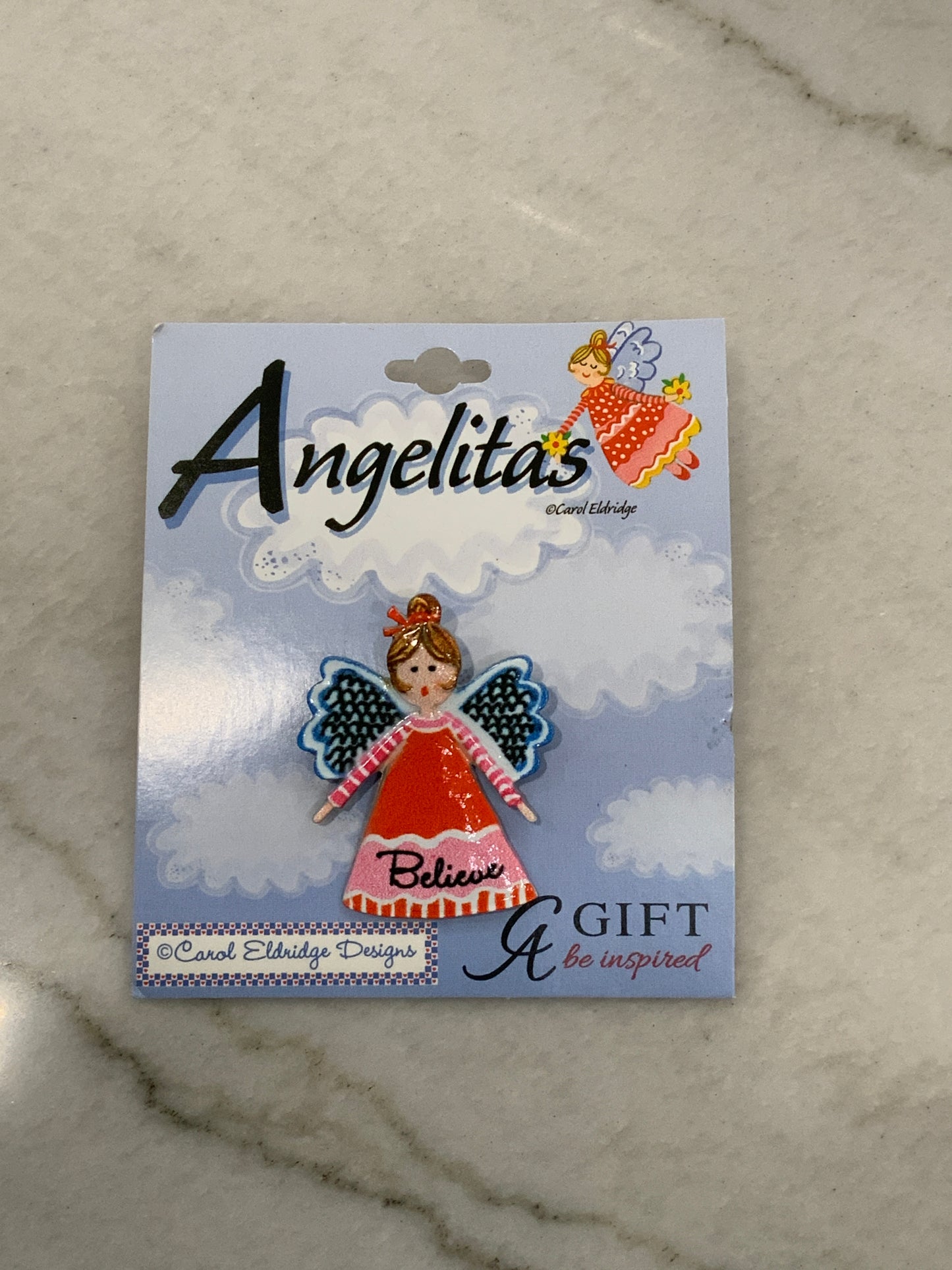 Believe Angel Pin