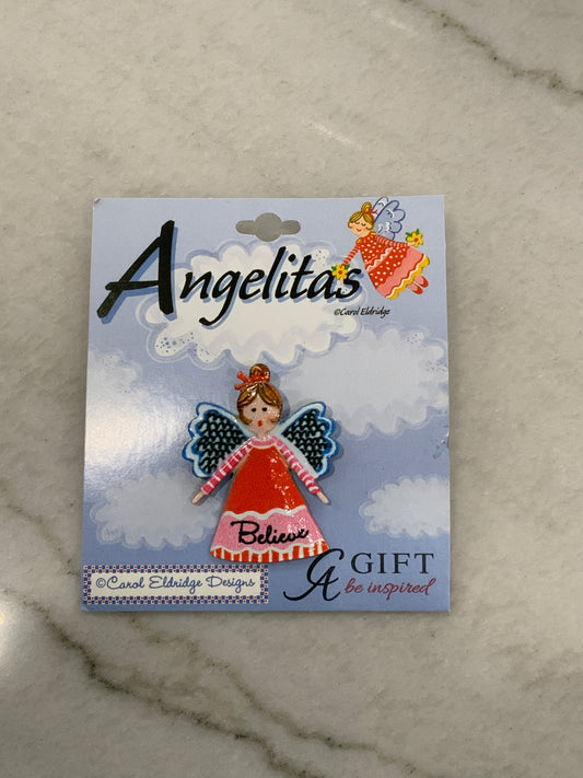 Believe Angel Pin