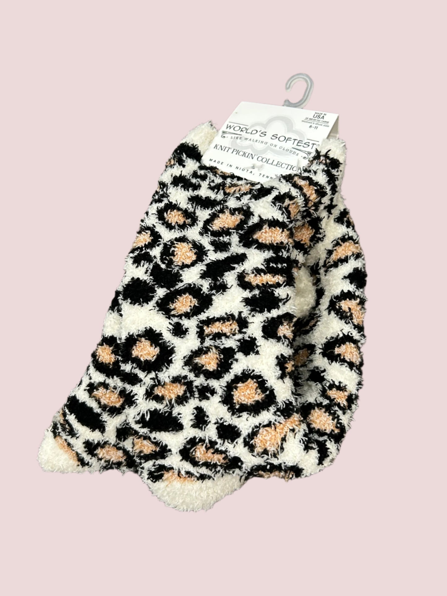 Leopard Crew Socks